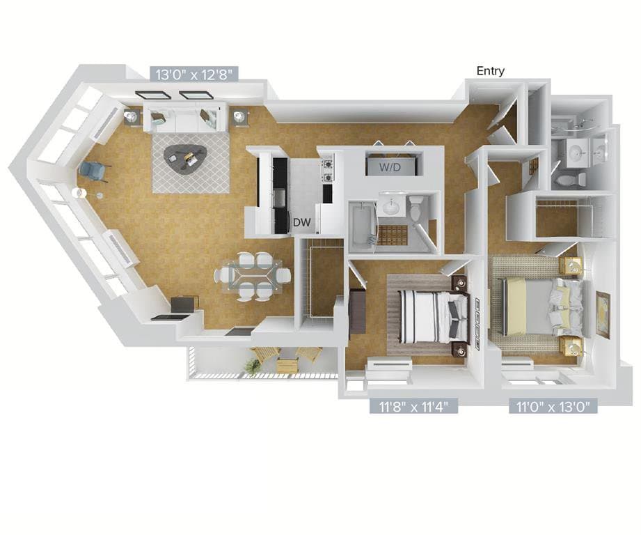 2 Bed apartment at 4-75 48th Avenue, Unit 26G, Long Island City, photo 1 of 1