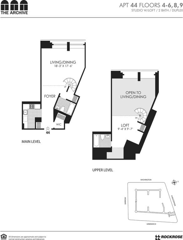 Studio apartment at 666 Greenwich Street, Unit 544, West Village, photo 1 of 1