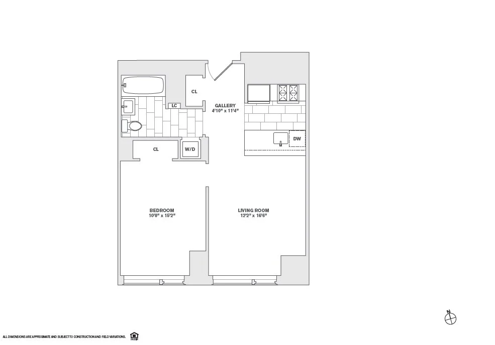 1 Bed apartment at 8 Spruce Street, Unit 36N, Financial District, photo 1 of 2