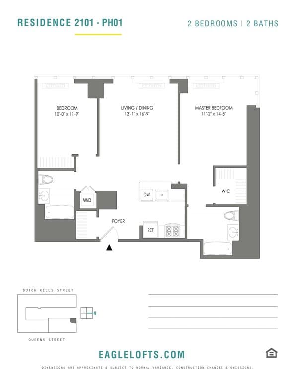 2 Bed apartment at 43-22 Queens Street, Unit 3601, Long Island City, photo 1 of 1