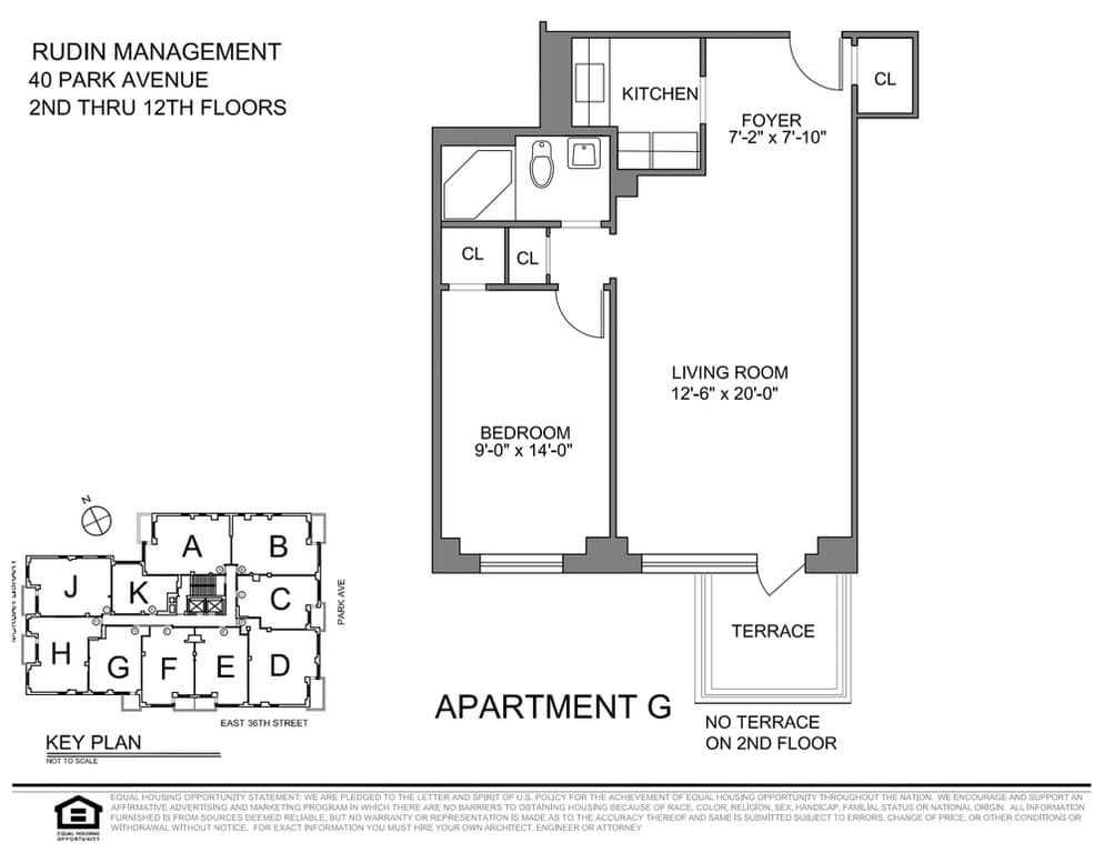 Studio apartment at 40 Park Avenue, Unit 7-G, Murray Hill, photo 1 of 1