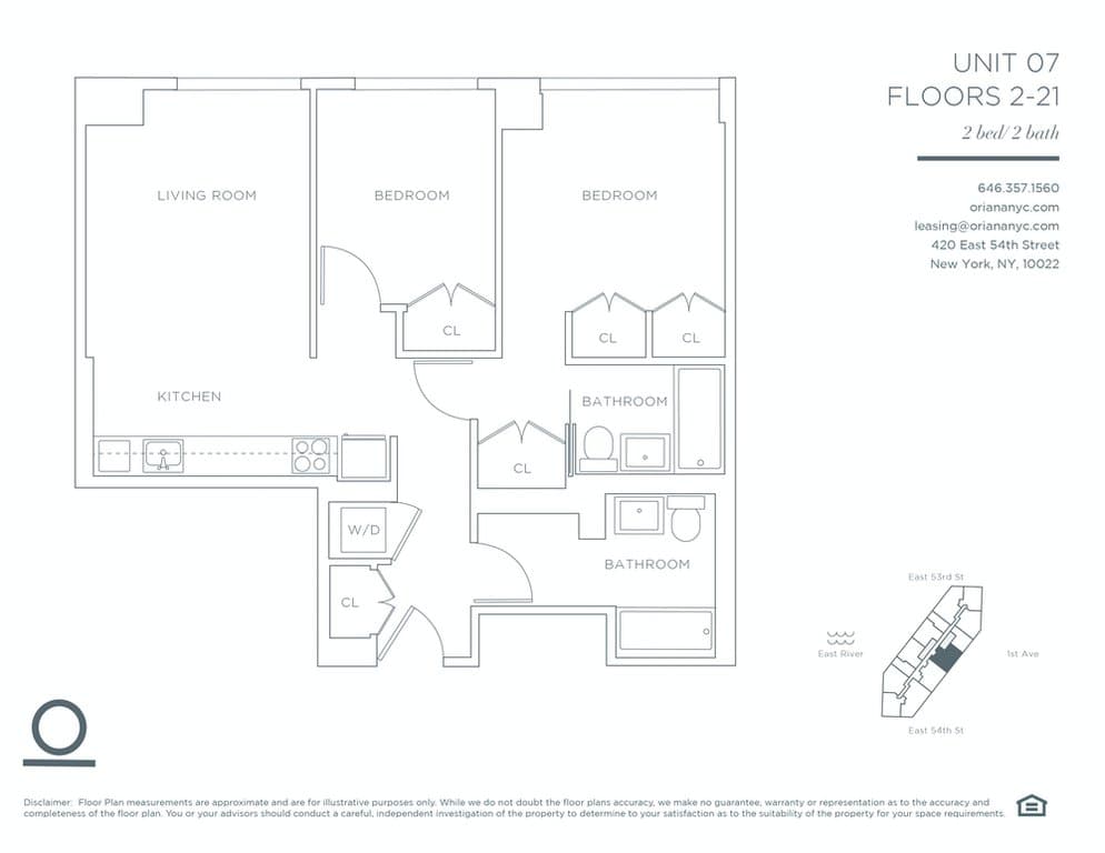 2 Bed apartment at 420 East 54th Street, Unit 0507, Midtown East, photo 1 of 1