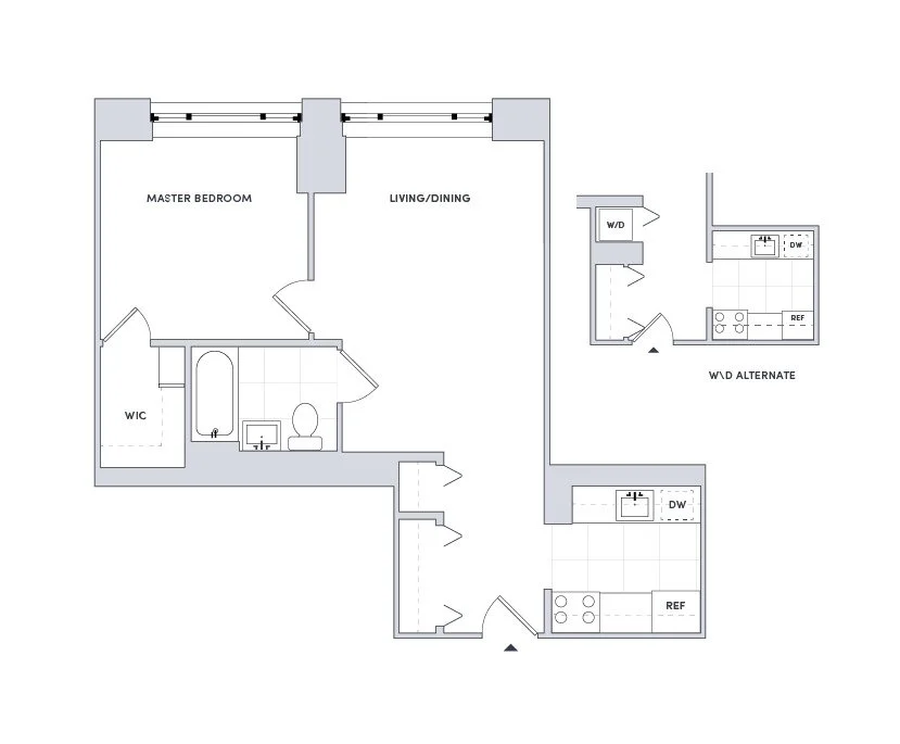 1 Bed apartment at 888 Main Street, Unit 1113, Roosevelt Island, photo 1 of 3