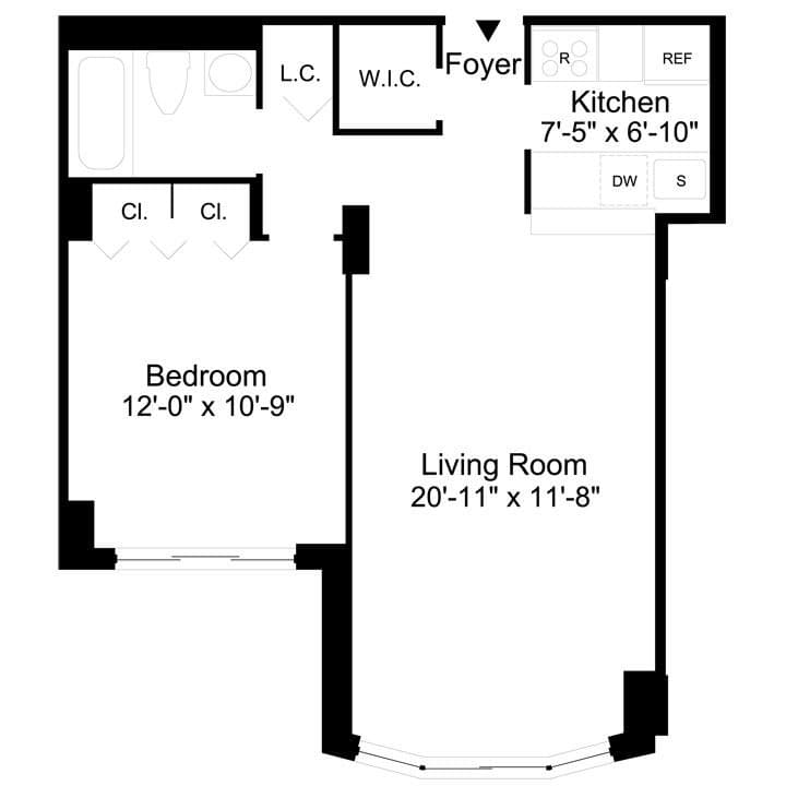 1 Bed apartment at 333 East 56th Street, Unit 9F, Midtown East, photo 1 of 1