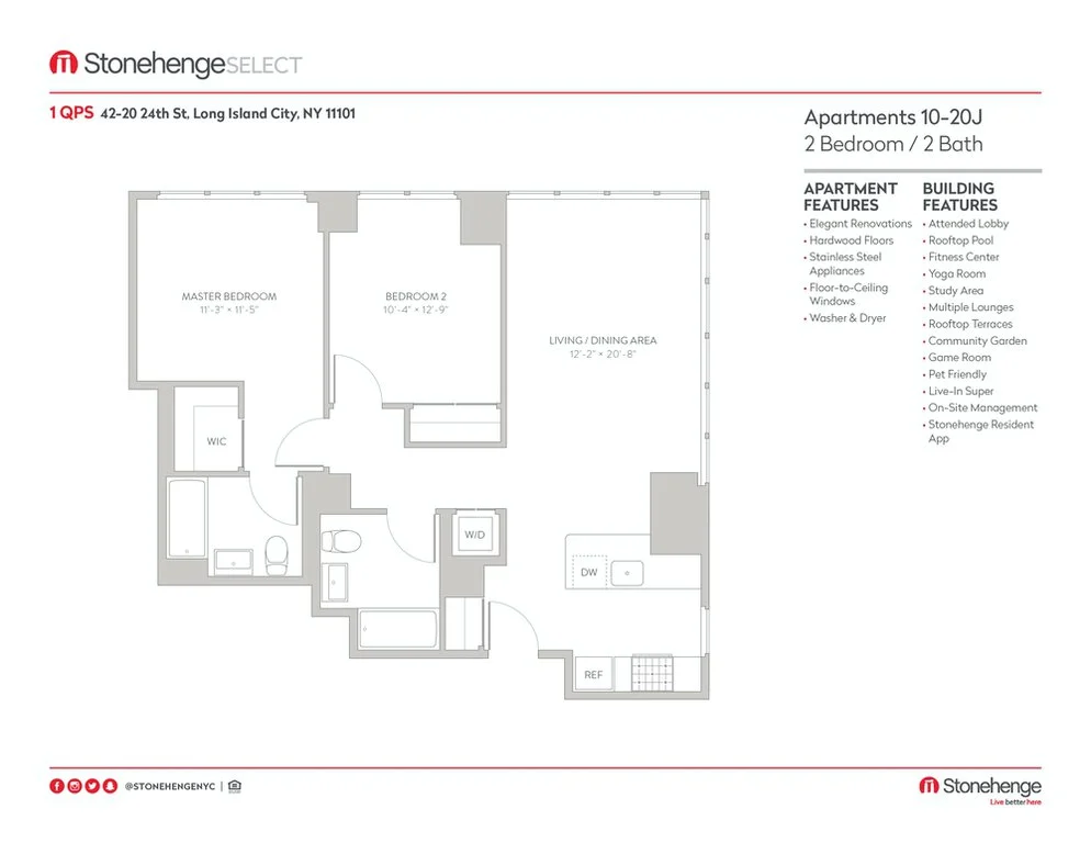 2 Bed apartment at 42-20 24th Street, Unit 018J, Long Island City, photo 1 of 2