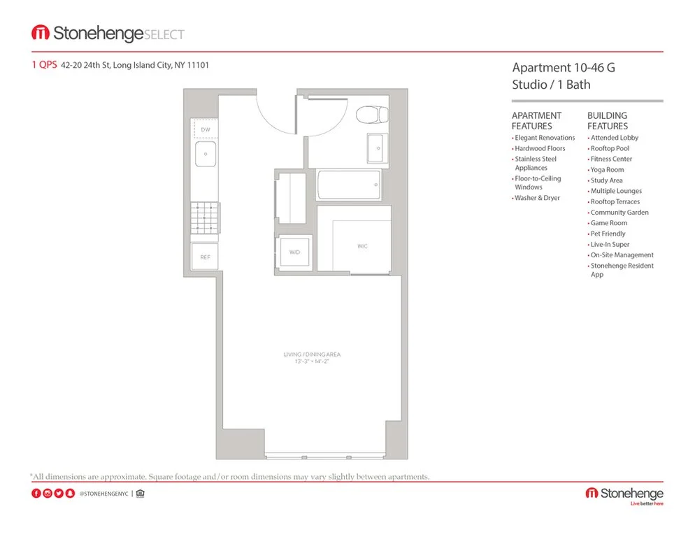 Studio apartment at 42-20 24th Street, Unit 017G, Long Island City, photo 1 of 3