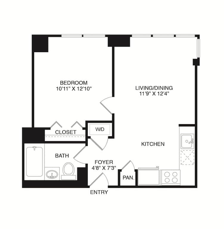 1 Bed apartment at 800 6th Avenue, Unit 25F, Chelsea, photo 1 of 1