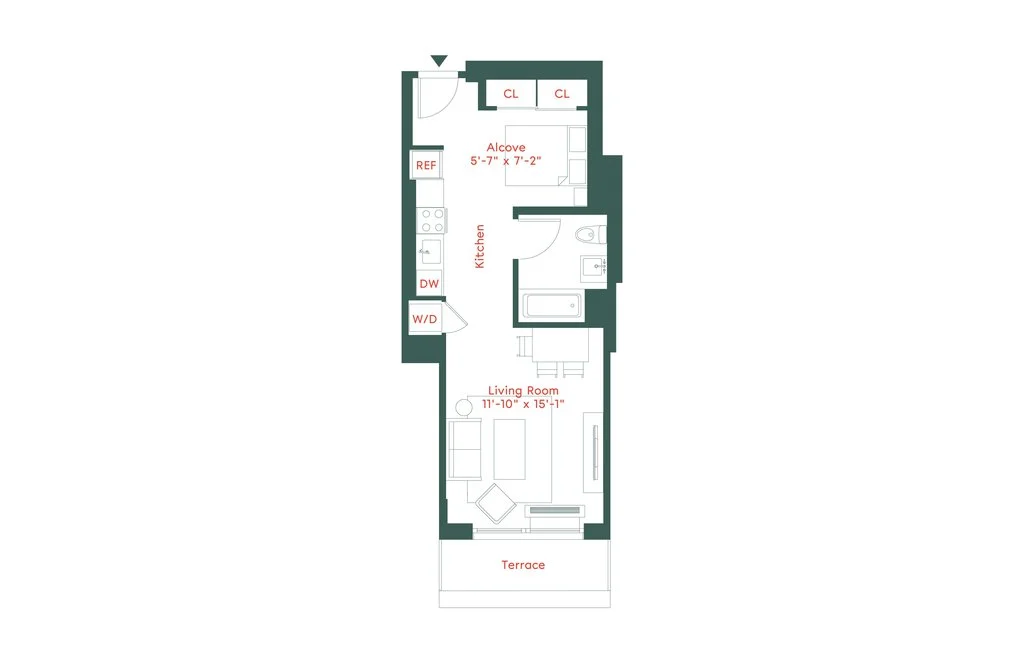0.5 Bed apartment at 662 Pacific Street, Unit 18K, Boerum Hill, photo 1 of 2