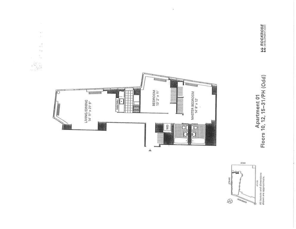 2 Bed apartment at 47-05 Center Boulevard, Unit 1001, Long Island City, photo 1 of 1