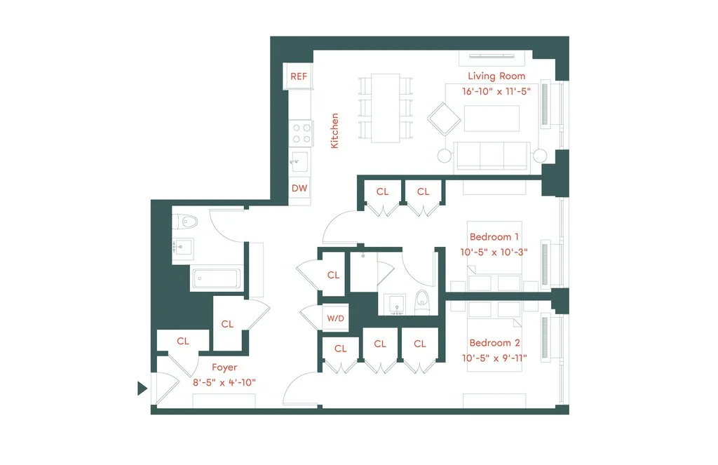 2 Bed apartment at 662 Pacific Street, Unit 7Q, Boerum Hill, photo 1 of 2