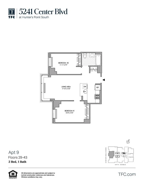 2 Bed apartment at 5241 Center BOULEVARD, Unit 4209, Long Island City, photo 1 of 2