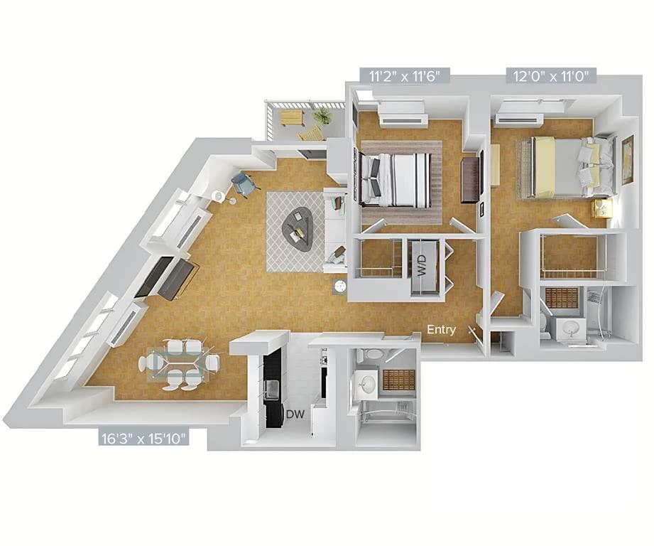 2 Bed apartment at 4-75 48th Avenue, Unit 29H, Long Island City, photo 1 of 1