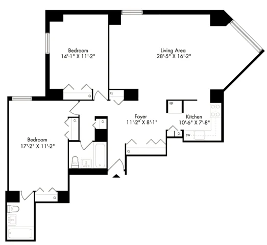 2 Bed apartment at 30 Waterside Plaza, Unit 1022A, Flatiron, photo 1 of 1