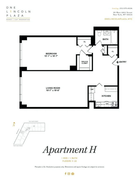 1 Bed apartment at 20 West 64th Street, Unit 30H, Upper West Side, photo 1 of 4