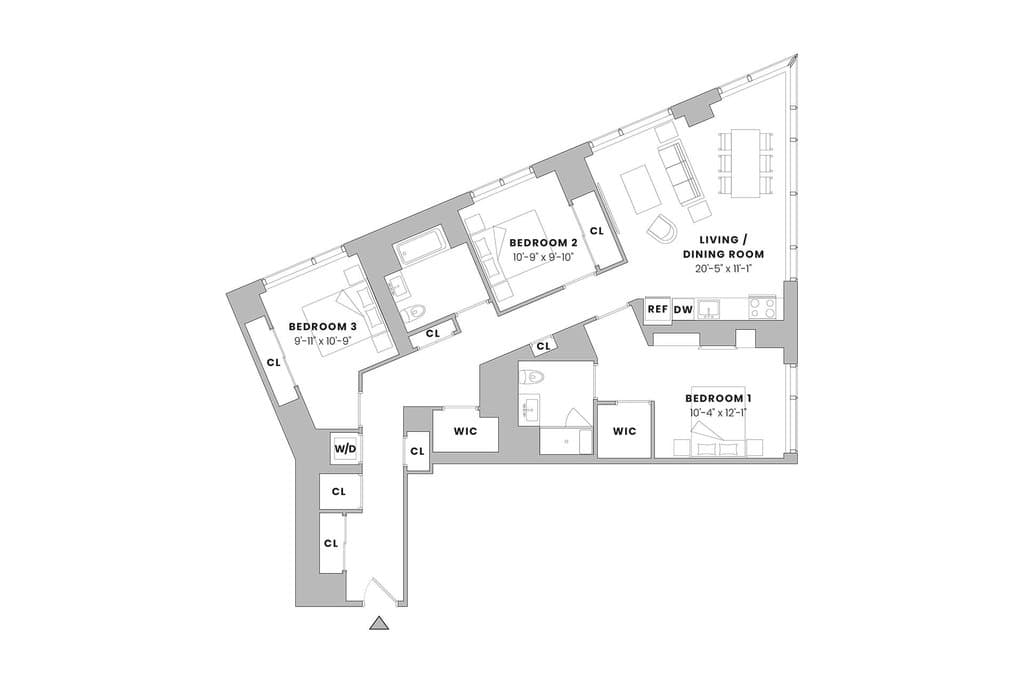 3 Bed apartment at 18 Sixth Avenue, Unit 5015, Prospect Heights, photo 1 of 2