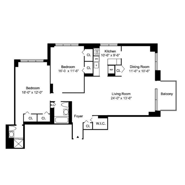 2.5 Bed apartment at 1385 York Avenue, Unit 32F, Upper East Side, photo 1 of 1