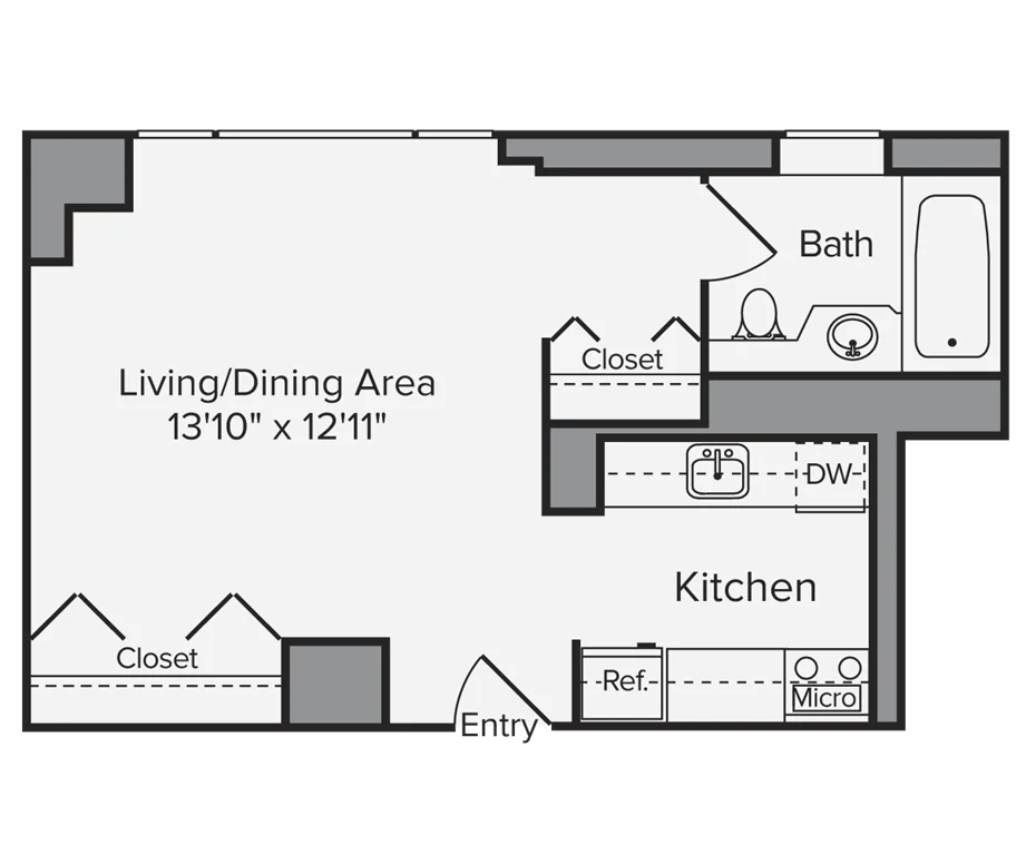 Studio apartment at 250 West 50th Street, Unit 07T, Midtown West, photo 1 of 1