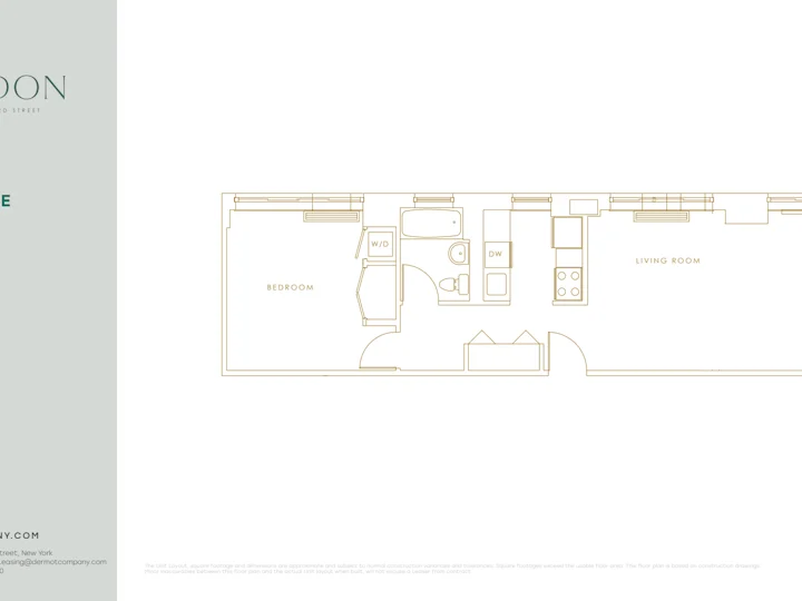 1 Bed apartment at 520 West 43rd Street, Unit 17B, Hell's Kitchen, photo 1 of 1