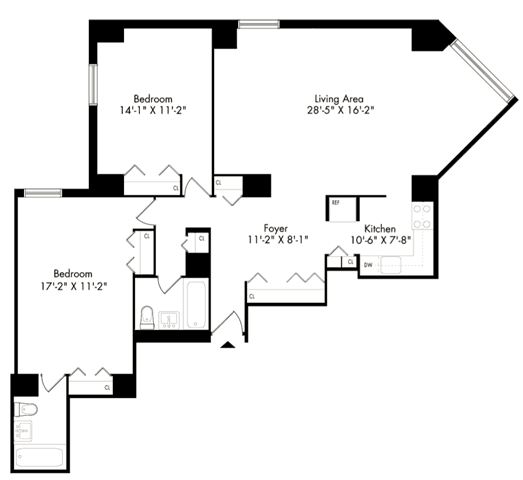 2 Bed apartment at 30 Waterside Plaza, Unit 2030F, Kips Bay, photo 1 of 1
