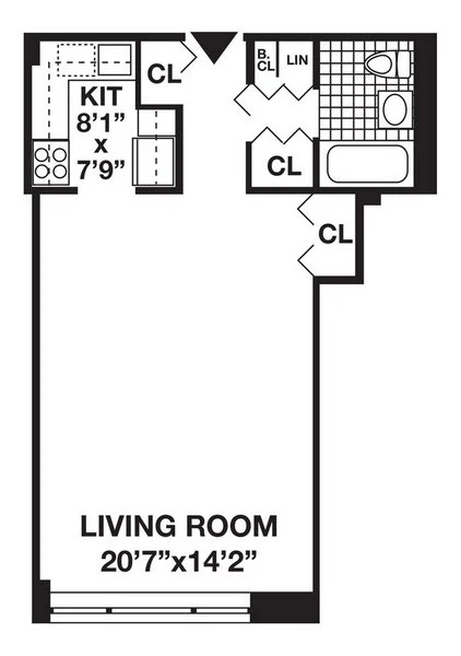 Studio apartment at 385 SOUTH END Avenue, Unit 5BB, Battery Park City, photo 1 of 1
