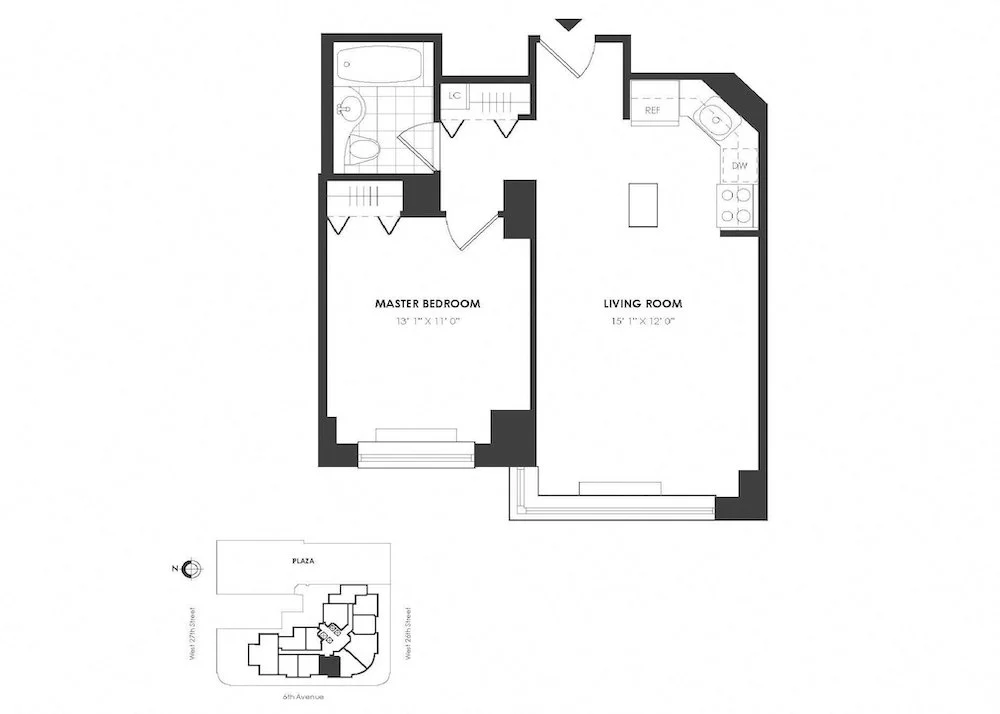 1 Bed apartment at 776 6th Avenue, Unit 07H, Chelsea, photo 1 of 2