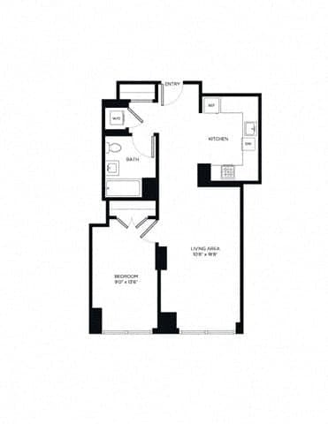1 Bed apartment at 2385 Third Avenue, Unit A-0723, Harlem, photo 1 of 1