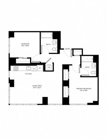 2 Bed apartment at 2385 Third Avenue, Unit C-1236, Harlem, photo 1 of 1