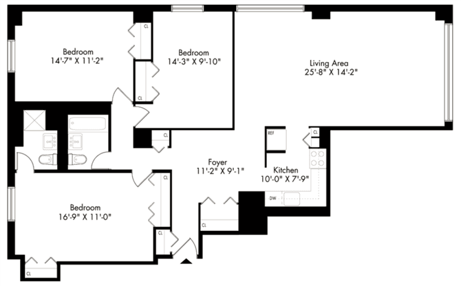 3 Bed apartment at 30 Waterside Plaza, Unit 1033D, Flatiron, photo 1 of 1