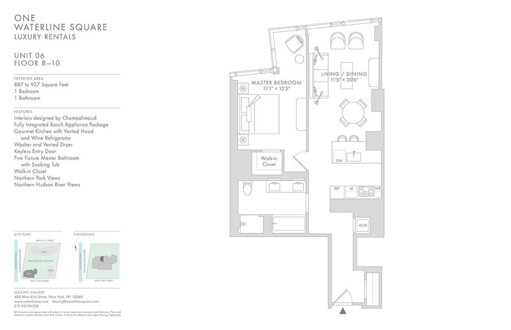 1 Bed apartment at 675 West 59th Street, Unit 0906, Upper West Side, photo 1 of 3