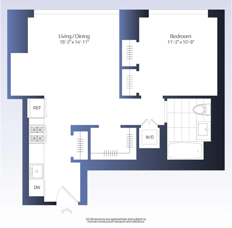 1 Bed apartment at 555 West 38th Street, Unit 1604, Hudson Yards, photo 1 of 1