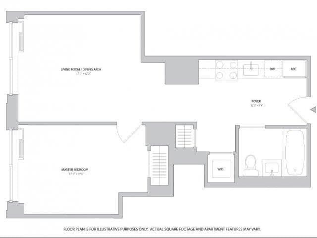 1 Bed apartment at 400 West 63rd Street, Unit 0510, Upper West Side, photo 1 of 1