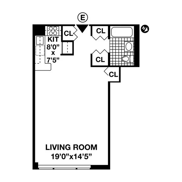 Studio apartment at 385 SOUTH END Avenue, Unit 6E, Battery Park City, photo 1 of 1