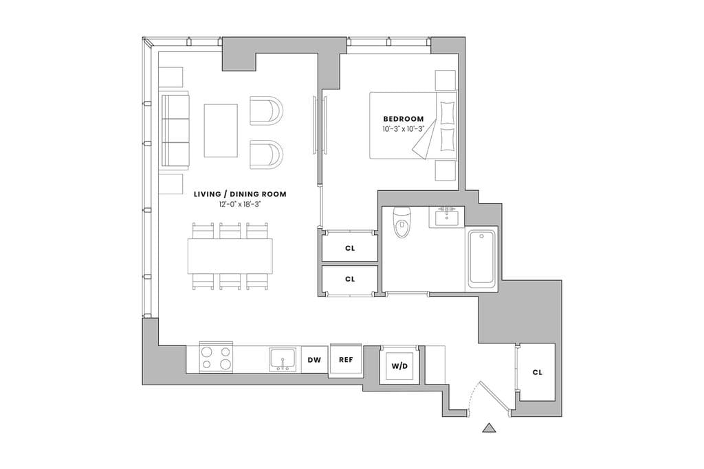 1 Bed apartment at 18 Sixth Avenue, Unit 3403, Prospect Heights, photo 1 of 2