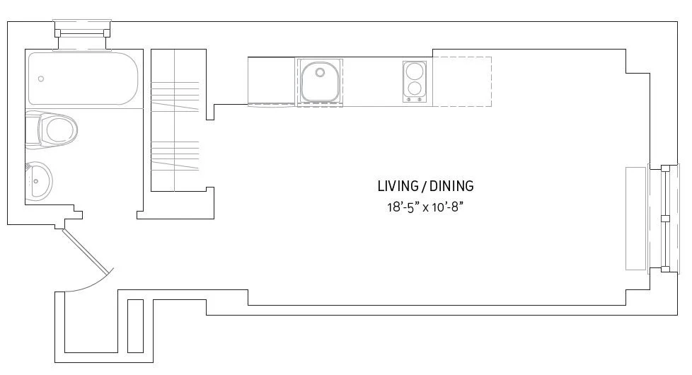 Studio apartment at 212 West 91st Street, Unit 636, Upper West Side, photo 1 of 1