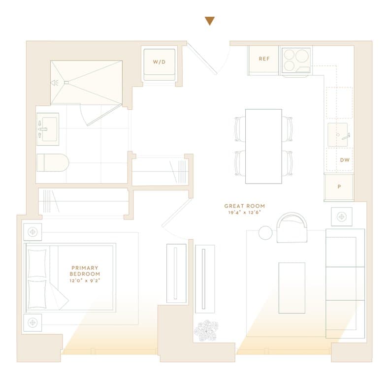 1 Bed apartment at 455 10th Avenue, Unit 33L, Hudson Yards, photo 1 of 2
