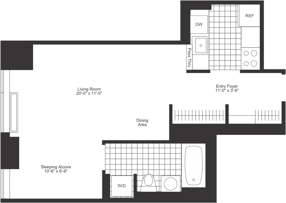 Studio apartment at 215 East 96th Street, Unit 09N, Upper East Side, photo 1 of 1