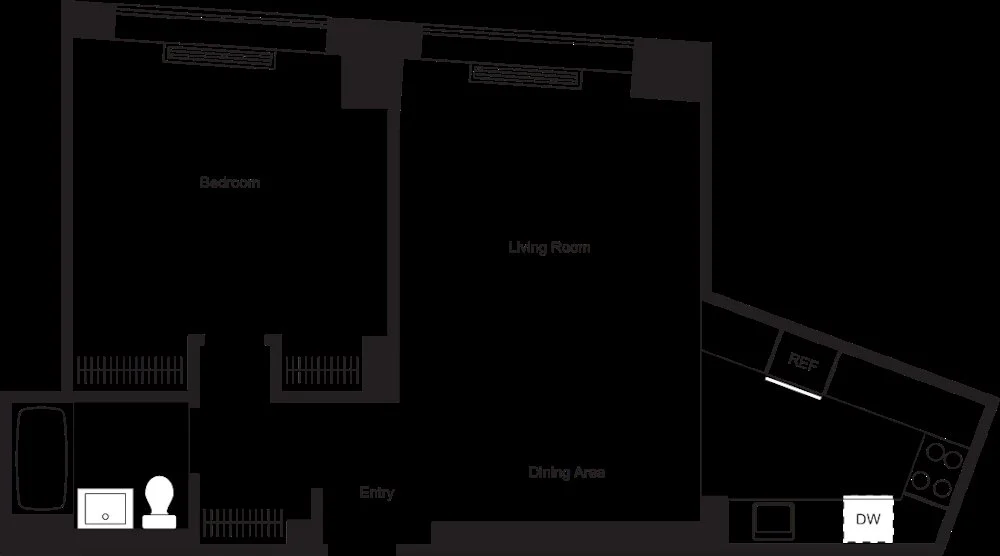 1 Bed apartment at 1 Union Sq S, Unit 014K, Union Square, photo 1 of 2
