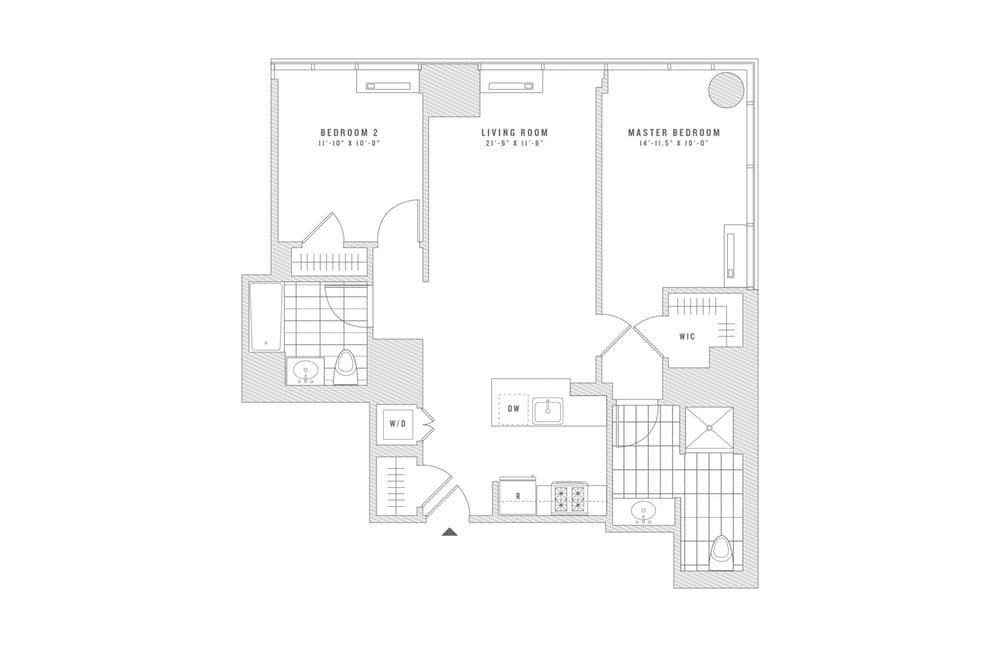 2 Bed apartment at 435 West 31st Street, Unit 09C, Chelsea, photo 1 of 1