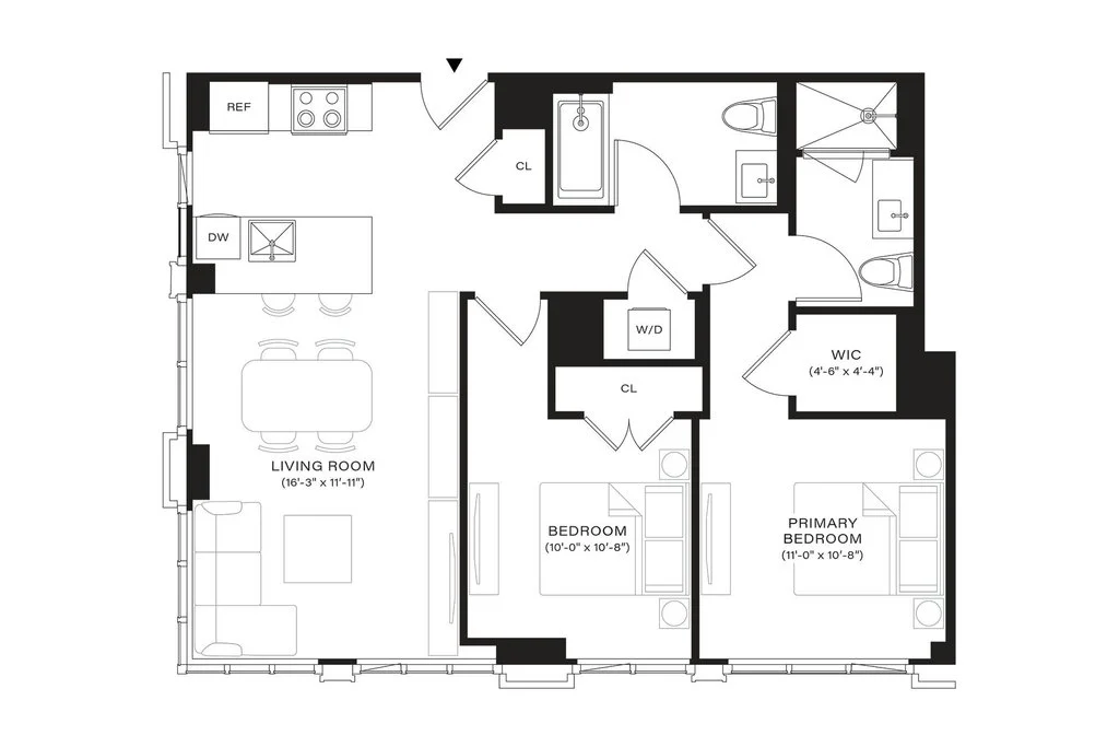 2 Bed apartment at 499 President Street, Unit 720, Gowanus, photo 1 of 2