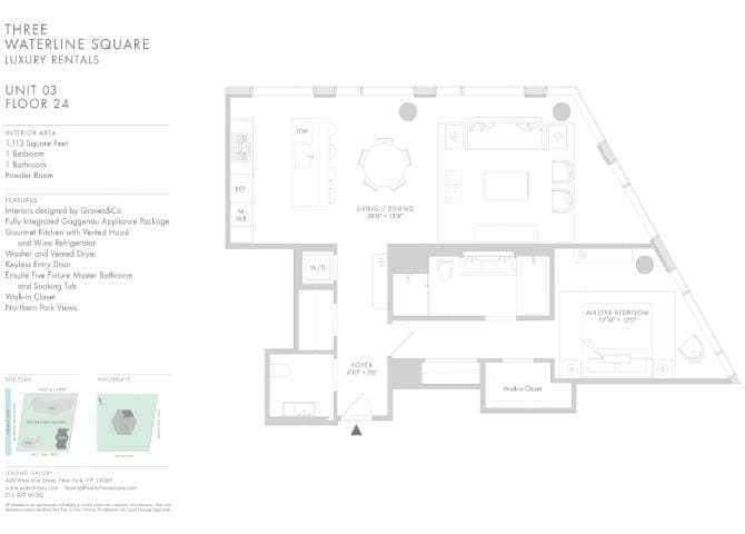 1 Bed apartment at 635 West 59th Street, Unit 2403, Upper West Side, photo 1 of 1