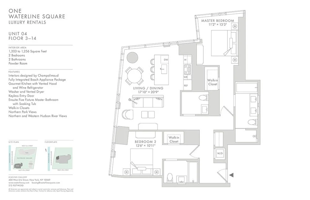 2 Bed apartment at 675 West 59th Street, Unit 0504, Upper West Side, photo 1 of 1