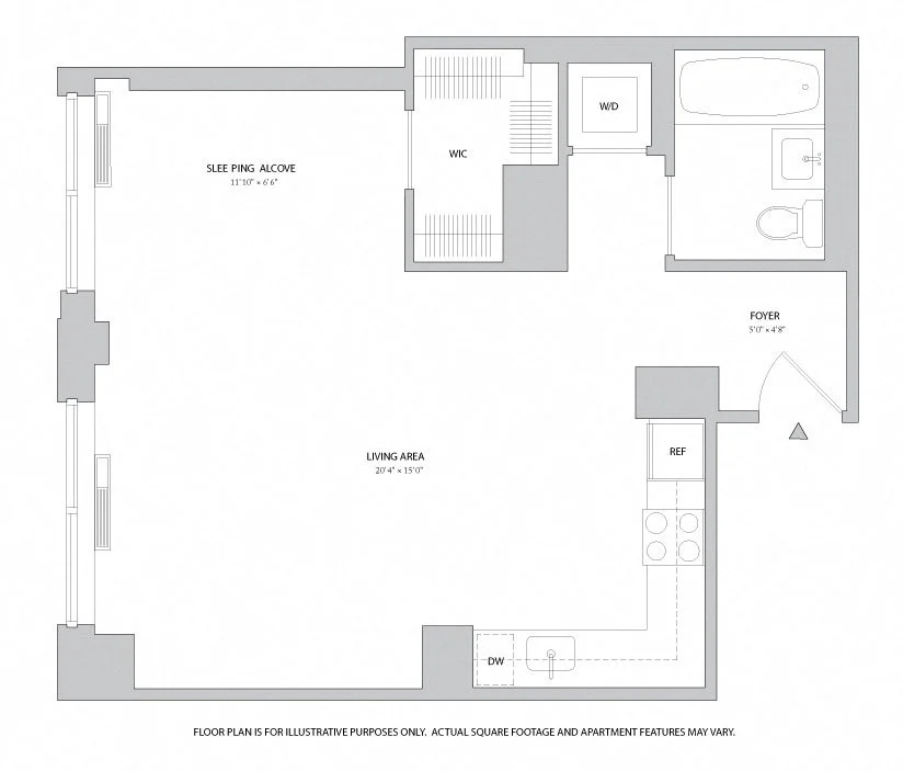 Studio apartment at 400 West 63rd Street, Unit 0904, Upper West Side, photo 1 of 1