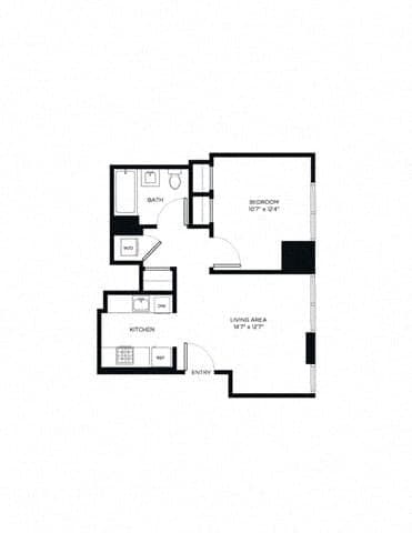 1 Bed apartment at 2385 Third Avenue, Unit A-1816, Harlem, photo 1 of 1