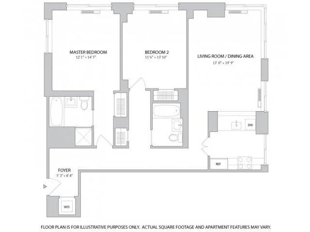 2 Bed apartment at 400 West 63rd Street, Unit 0611, Upper West Side, photo 1 of 1