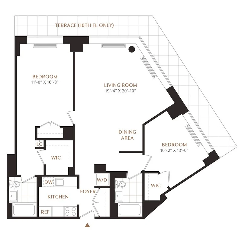 2 Bed apartment at 1 Union Sq S, Unit 015K, Union Square, photo 1 of 2