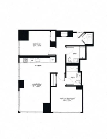 2 Bed apartment at 2385 Third Avenue, Unit A-2020, Harlem, photo 1 of 1