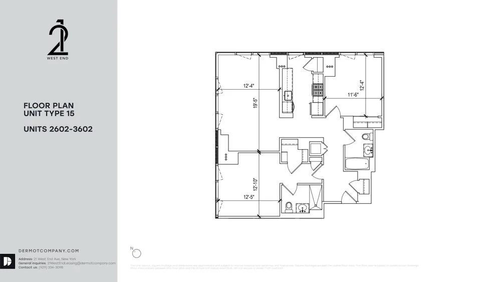 2 Bed apartment at 21 West End Avenue, Unit 3702, Upper West Side, photo 1 of 2