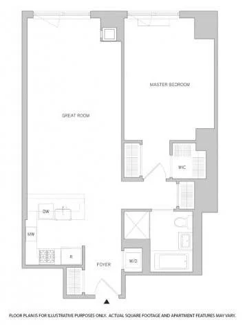 1 Bed apartment at 60 Riverside Boulevard, Unit 0725, Upper West Side, photo 1 of 1