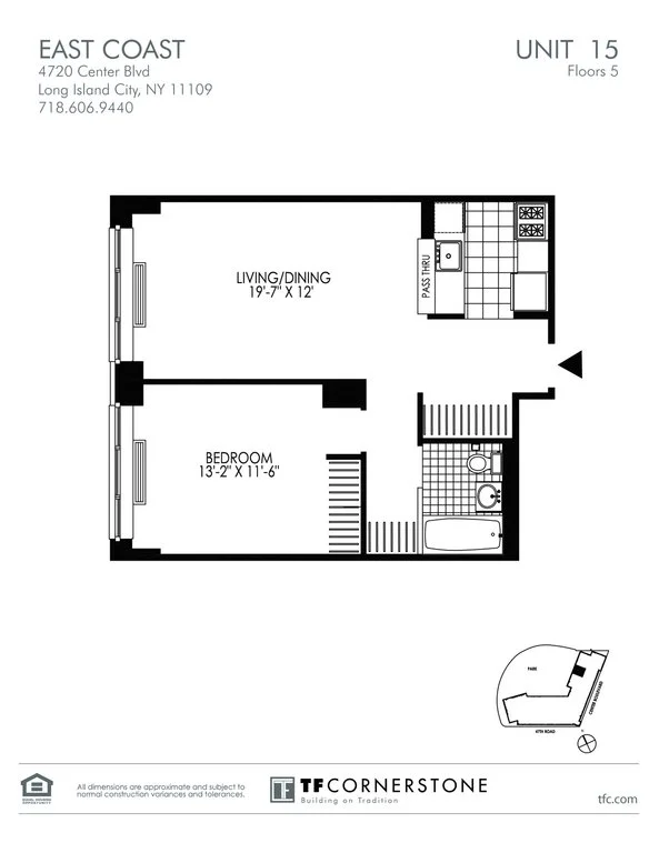 1 Bed apartment at 4720 Center Boulevard, Unit 515, Long Island City, photo 1 of 4