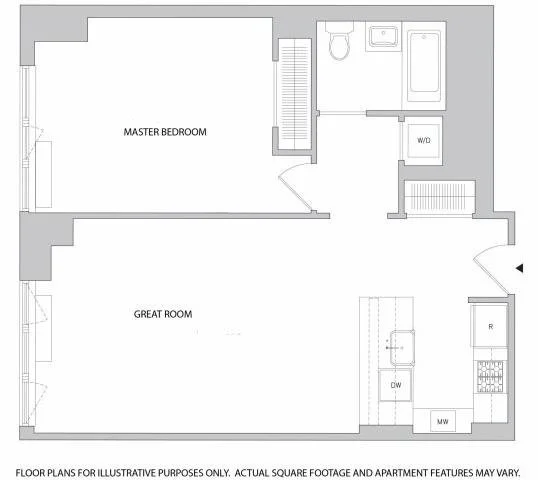 1 Bed apartment at 60 Riverside Boulevard, Unit 0708, Upper West Side, photo 1 of 1